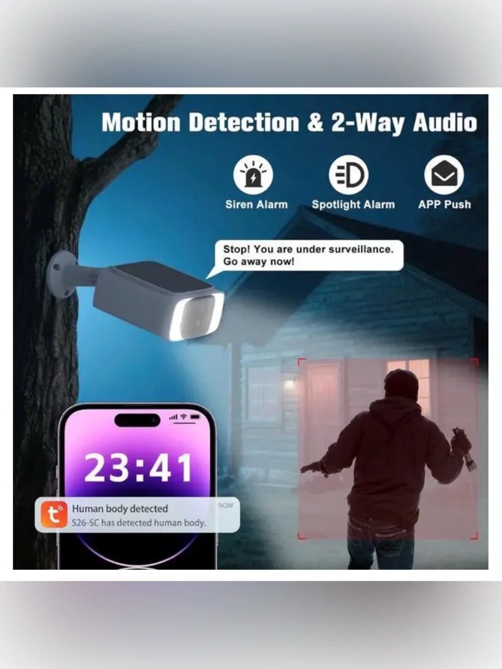 4G LTE Cellular Solar Security Camera
